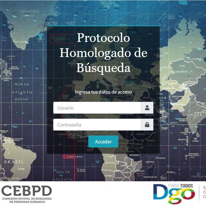 Pantalla Principal Protocolo Homologado